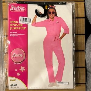 Barbie Pink Power Jumpsuit NWT Small